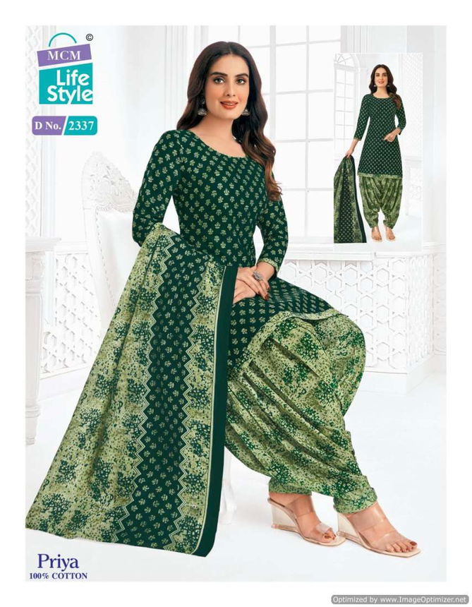 Priya Vol 23 By MCM Lifestyle Daily Wear Printed Cotton Dress Material Wholesale Market In Surat